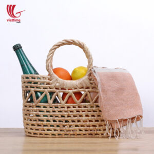 Water Hyacinth Wicker Tote Bag For Shopping