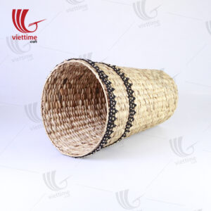 High Water Hyacinth Basket With Lace Fabric