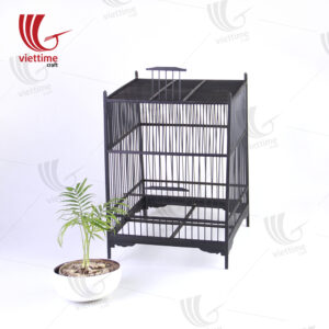 Large Black Bamboo Vietnamese Bird Cage