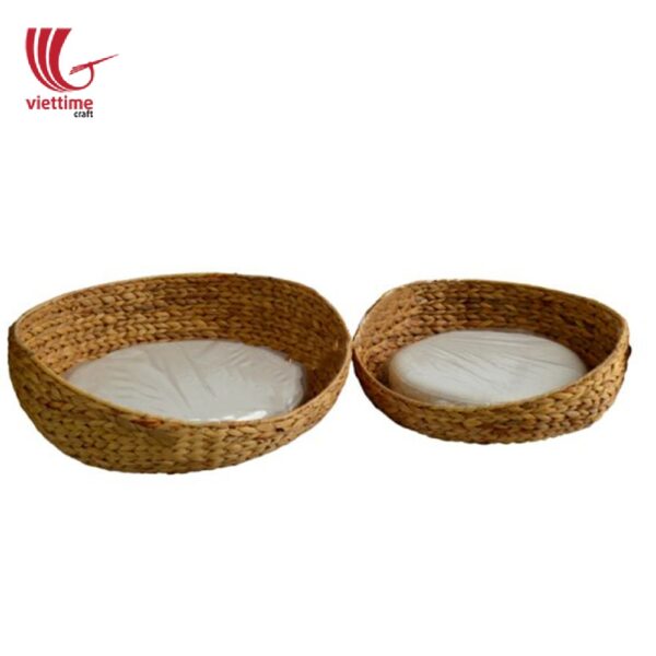 New Pet Bed Wicker Natural Water Hyacinth