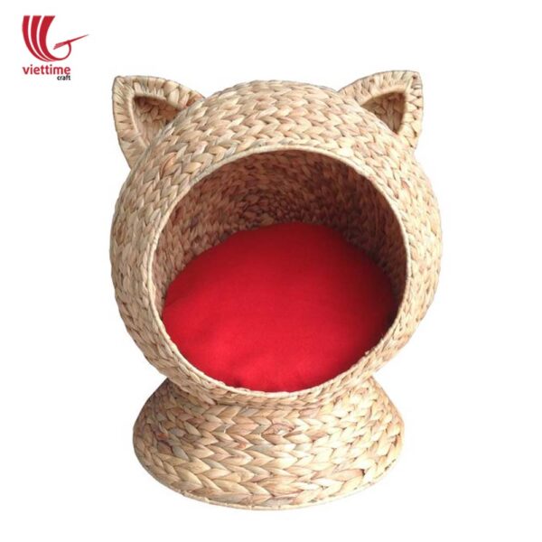 Woven Water Hyacinth Cat Cave Sleeping House