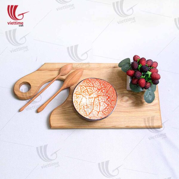 Nice Wooden Cutting Serving Board With Handle