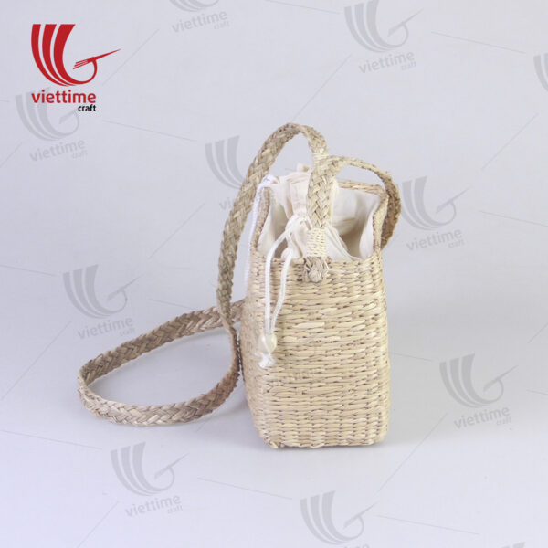 Seagrass Shoulder Bag With Inside Cloth
