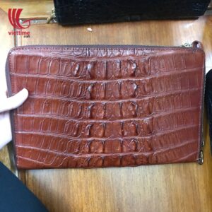 Authentic Embossed Crocodile Leather Wallet