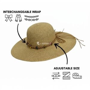 Beachwear Straw Hat for Men and Women I Viettimecraft