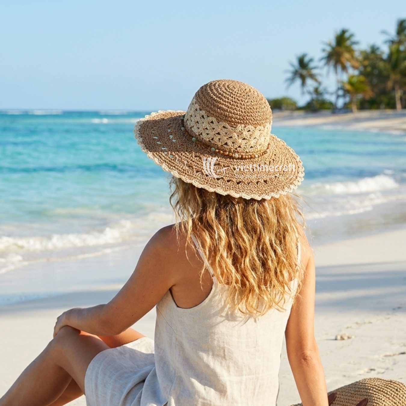 Straw Hat for Beachwear I Viettimecraft