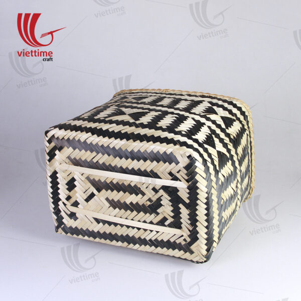 HighQuality Woven Bamboo Storage Basket Set Of 2