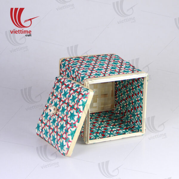Coralpearl Weaving Bamboo Box With Lid