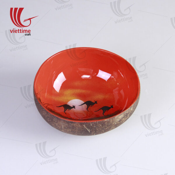 Animal Shape Lacquered Coconut Bowls