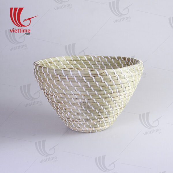 Woven Seagrass Lampshades With Plastic String