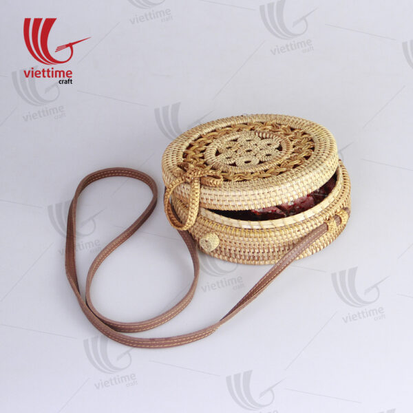 Handmade Round Woven Summer Rattan Bag