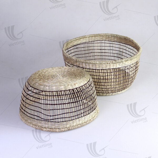 Seagrass Storage Baskets Wholesale Set Of 2