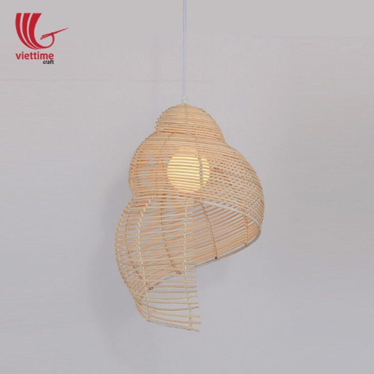 Curly Shaped Woven Rattan Lamp Shade Wholesale | Viettime Craft