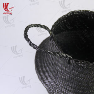 Full Black Seagrass Belly Basket Wholesale