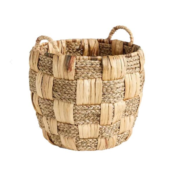 Water Hyacinth Storage Basket sku B00294 from Viettime Craft