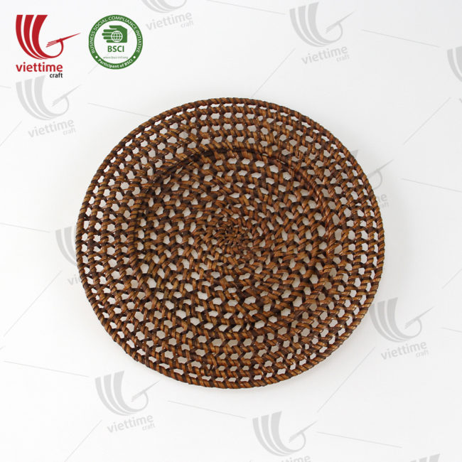 Rattan charger sku M00424 Wholesale/Viettime Craft