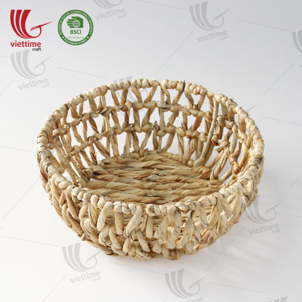 Round Shaped Water Hyacinth Basket SET 3