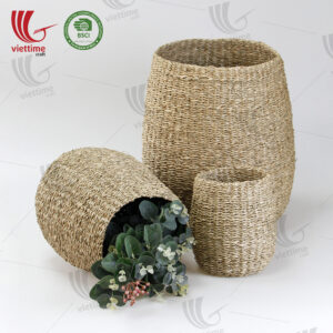 Nice Decor Seagrass Storage Basket SET 3