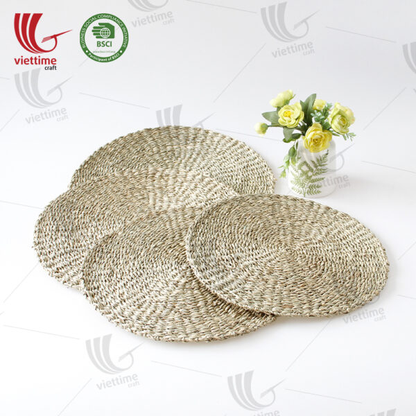 Round Natural Seagrass Placemat