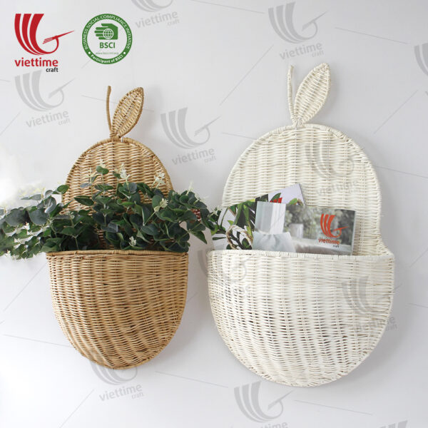 SET Color Rattan Hanging Basket