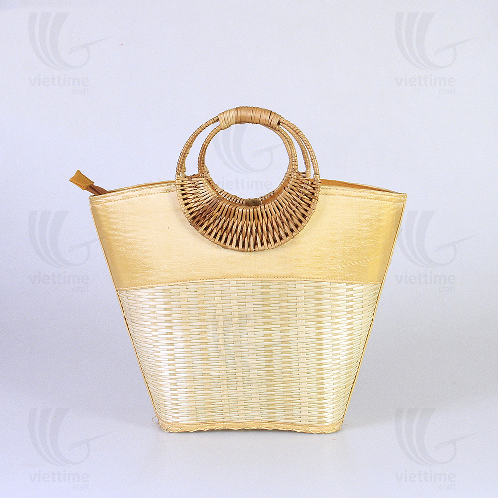 Vietnamese Bamboo Handbag sku TD00170 / Viettime Craft