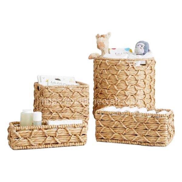 Water Hyacinth Basket Set - B00228