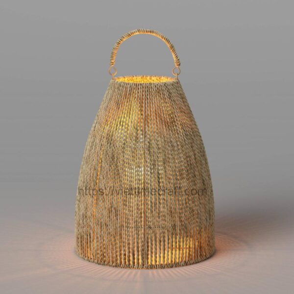 Seagrass Candle Lantern - C00066
