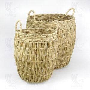 Water Hyacinth Laundry Basket sku B00236