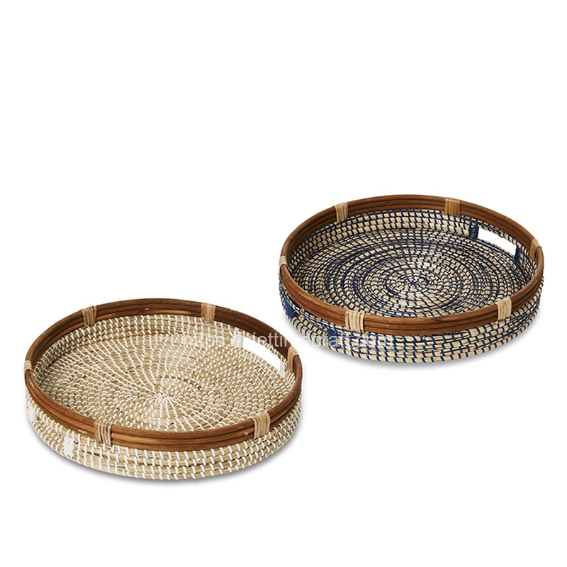 Seagrass Tray Mixed Rattan - C00471