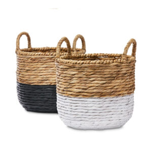 Water Hyacinth Laundry Basket sku B00247