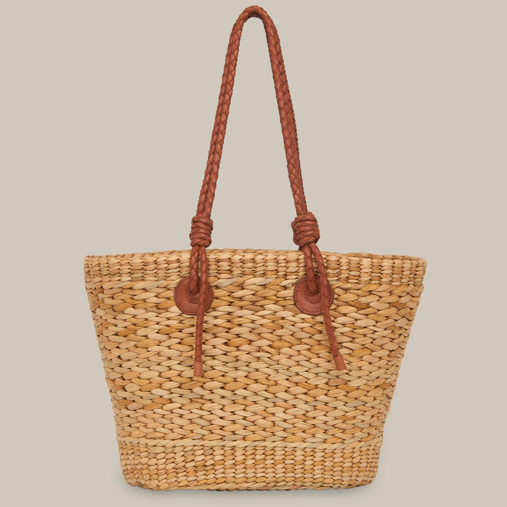 Buy Water Hyacinth Woven Leather Clutch/Purse Online - Folk India