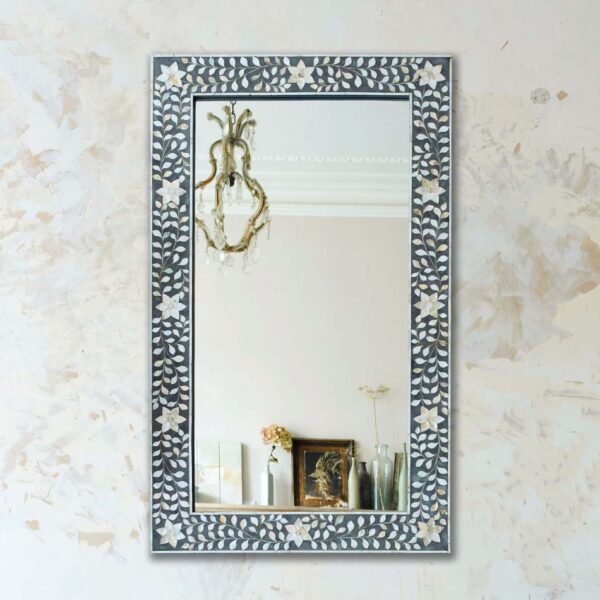 Mother Of Pearl Inlaid Mirror Sku KT0019
