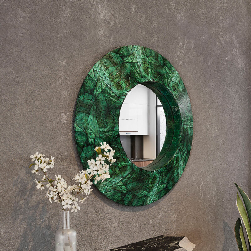 Mother Of Pearl Inlaid Mirror Sku KT0018