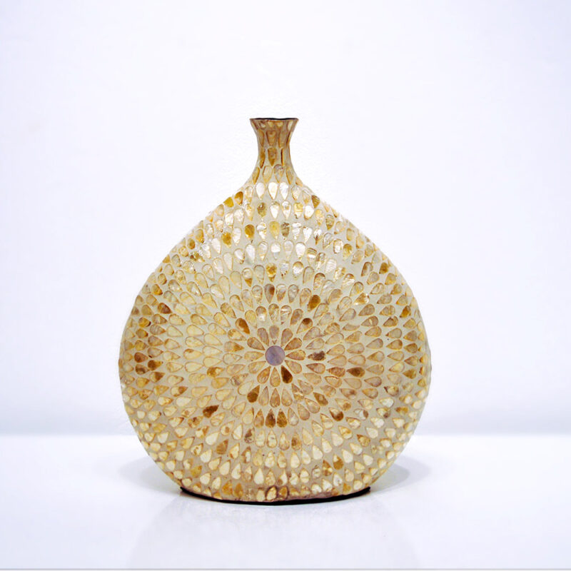 Mother Of Pearl Inlaid Vase Sku KT0006