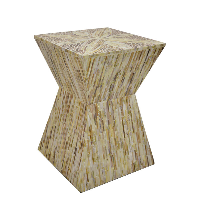 Mother Of Pearl Inlaid Side Table Sku KT0005