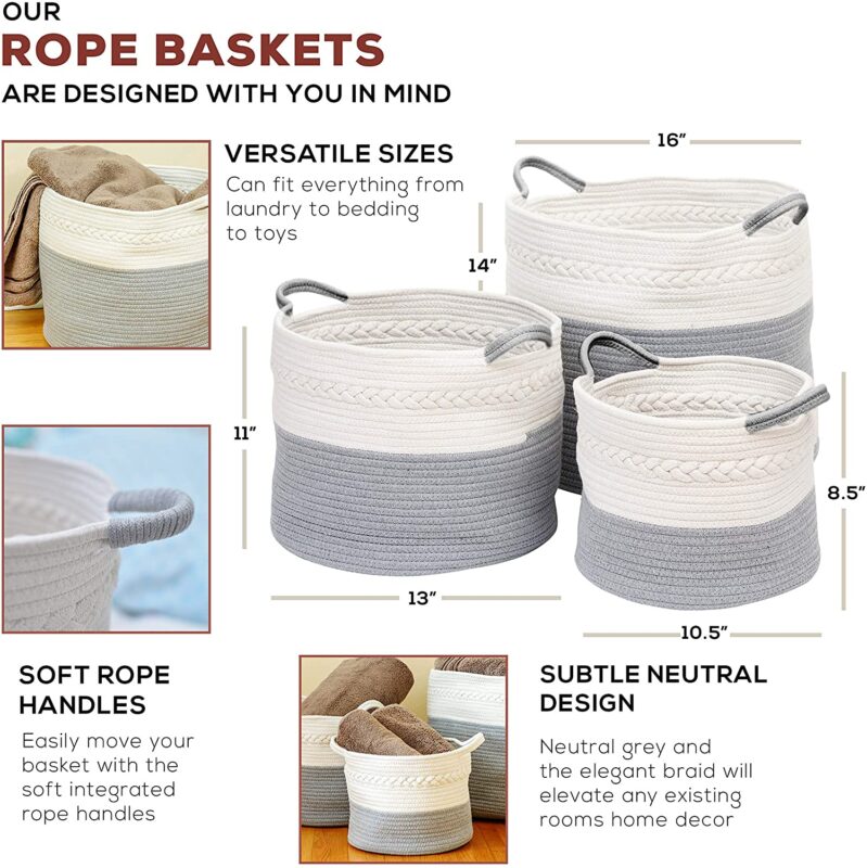 Cotton Rope Basket sku LM0002