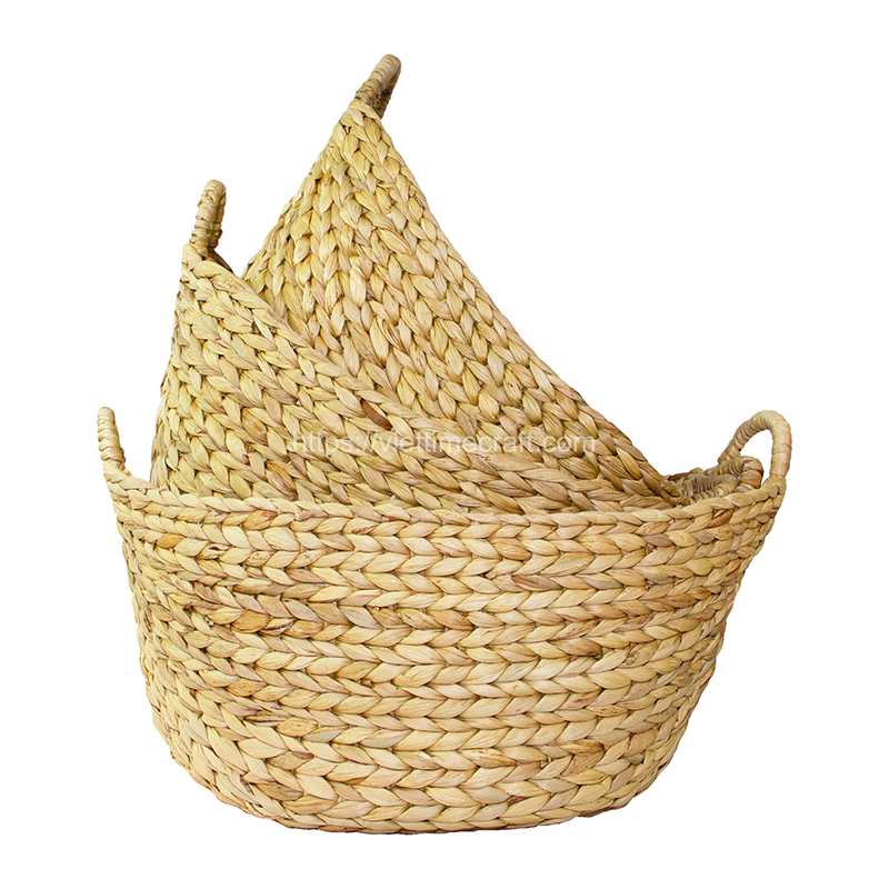 Water Hyacinth Storage Basket sku B00295