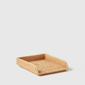 Rattan Stackable Letter Tray sku M00034