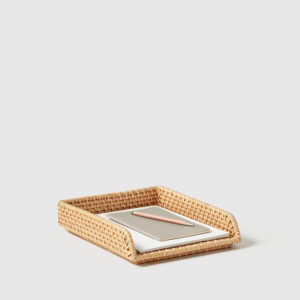 Rattan Stackable Letter Tray sku M00034