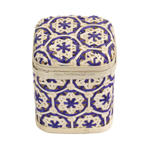 Woven Bamboo Box Container sku TD00344