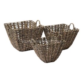Water Hyacinth Basket Set sku B00301 From Viettime Craft
