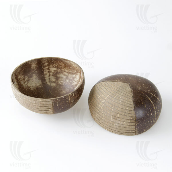Coconut Shell Bowl Set by Viettime Handicraft Artisans