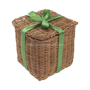 Rattan Gift Box For Christmas Wholesale Viettimecraft factory