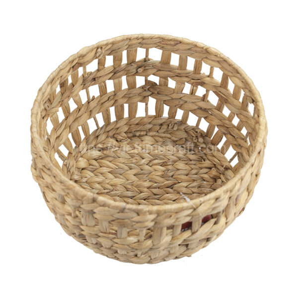 Round Basket Made of Water Hyacinth From Viettimecraft