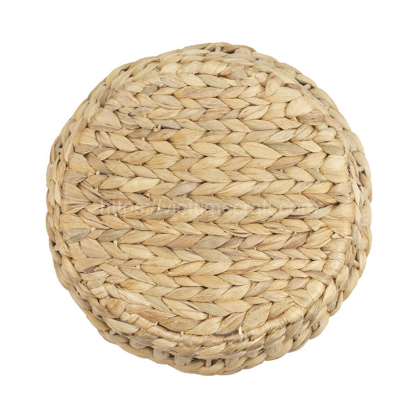 Round Basket Made of Water Hyacinth From Viettimecraft