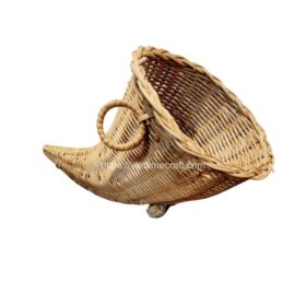 Viettimecraft_ Rattan Wicker Cornucopia Horn Basket-vietnam handicraft export supplier