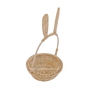 Viettimecraft_Wicker Bunny Easter Basket made of rattan Wholesale_vietnam handicraft export supplier