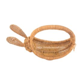 Viettimecraft_Wicker Natural Basket made of rattan Wholesale_vietnam handicraft export supplier