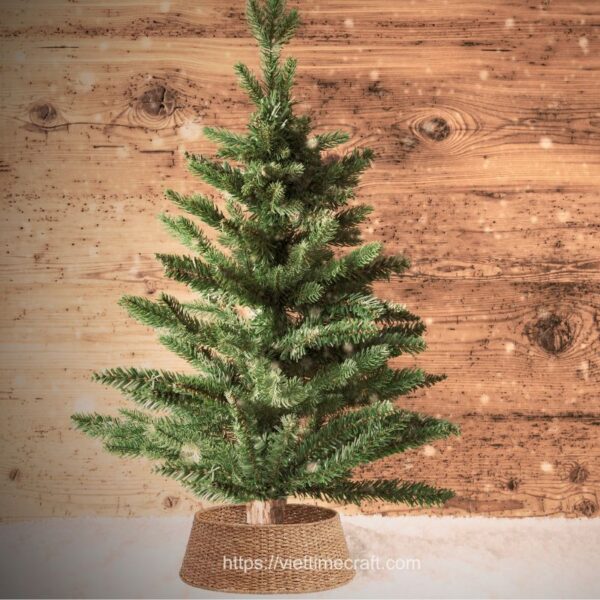 Best Selling Seagrass Christmas Tree Skirt Natural Color For Home Decoration Wholesale Vietnam