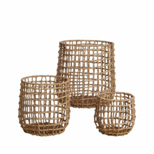 Set Of 3 Seagrass Basket Wholesale Viettimecraft Factory